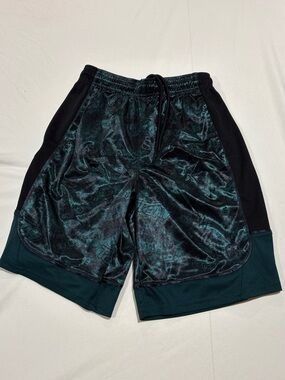 Vintage And1 Shiny Dazzle Basketball Shorts Mens Small Silky Green
